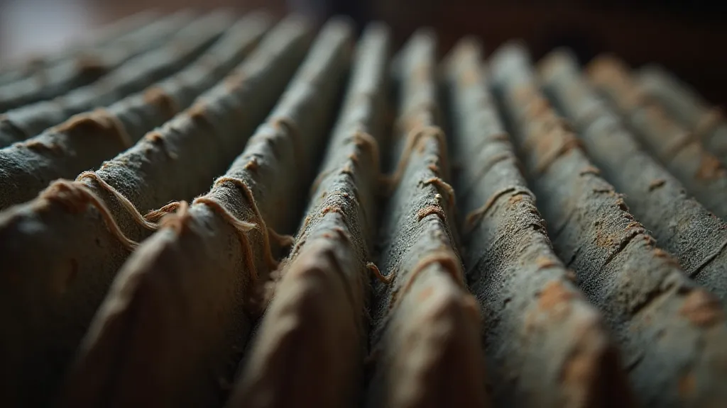 Antique accordion bellows with aged texture