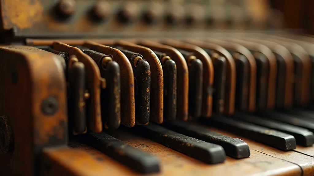 Antique accordion detail
