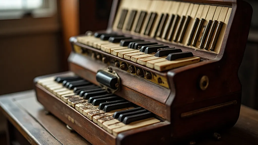 Vintage accordion mechanics