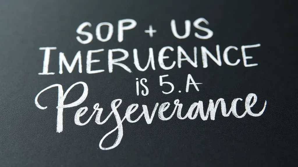 Handcrafted chalkboard quote
