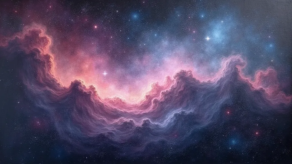 Orion Nebula Chalk Drawing