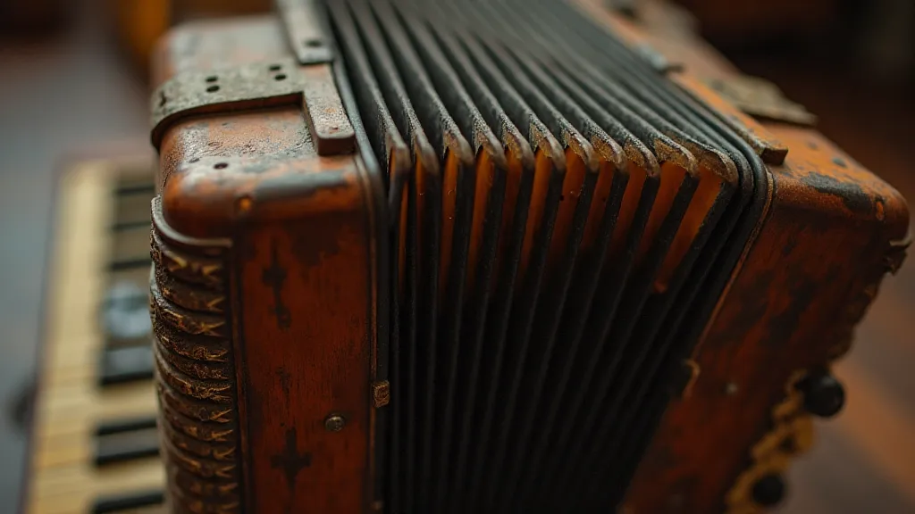 Vintage accordion bellows